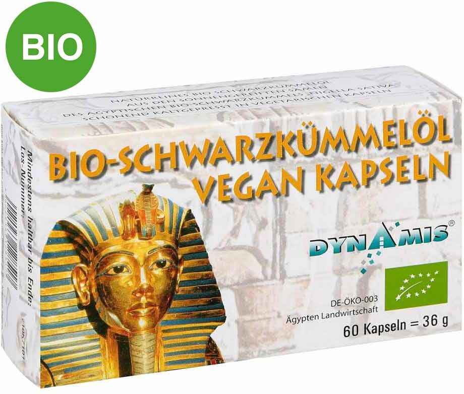 Dynamis Ägyptisches Schwarzkümmelöl Bio vegan Kapseln