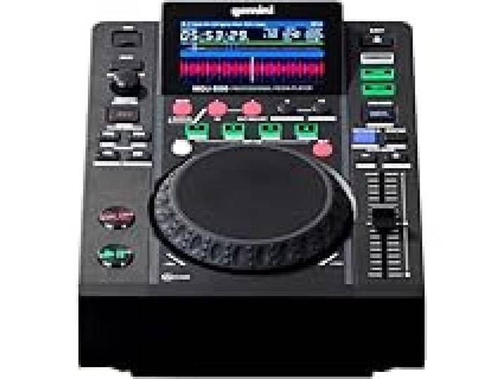 Gemini Sound MDJ-500 - Lecteur Multimédia Professionnel avec 4 Indices Chauds et Boucle Automatique / Manuelle, Écran de Couleur, Carte Sonore MIDI, 24 bits / 192KHz