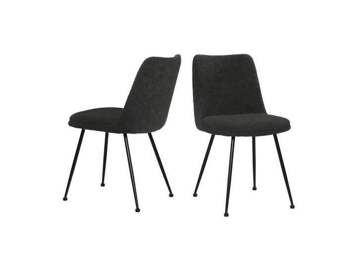STUHL-SET Schwarz 2-teilig
