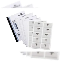 Durable Namensschilder Set 54x90mm 20St mit Kombiklemme