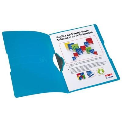 Herlitz Express-Clip A4 PP, transparent blau