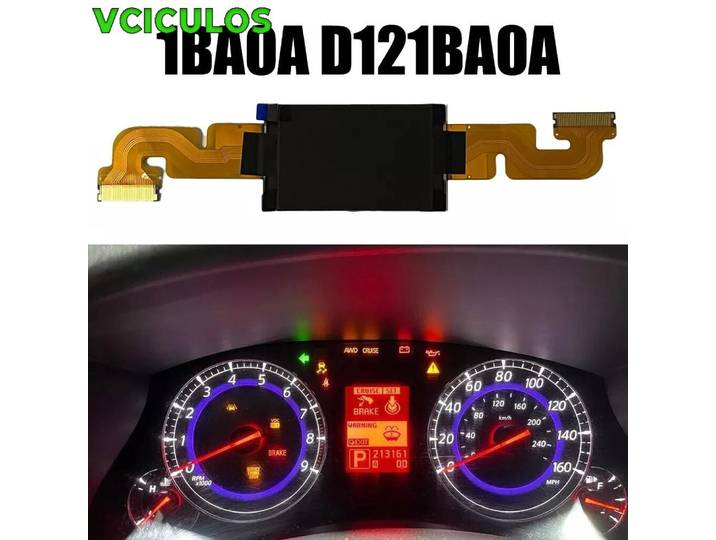 Écran d'affichage du tableau de bord LCD D121BA0A, compteur de vitesse, écran du groupe d'instruments pour Infiniti EX35 2008-2012 1BA0A, accessoires de voiture, pièces intérieures