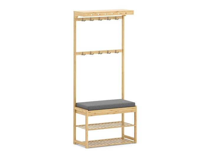 Garderobe Schuhregal Bambus BRENT 70 x 175 cm natur