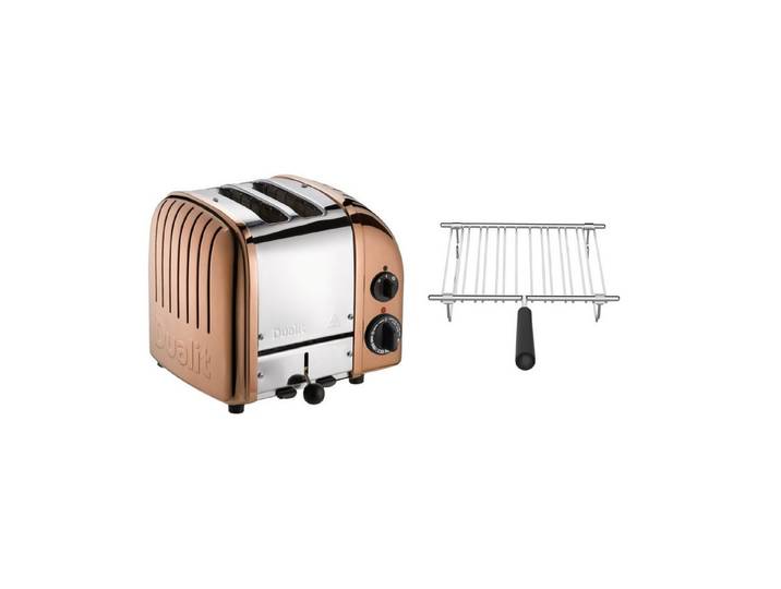 Dualit Toaster Dualit Paket 1, 2er Toaster mit Brötchenaufsatz