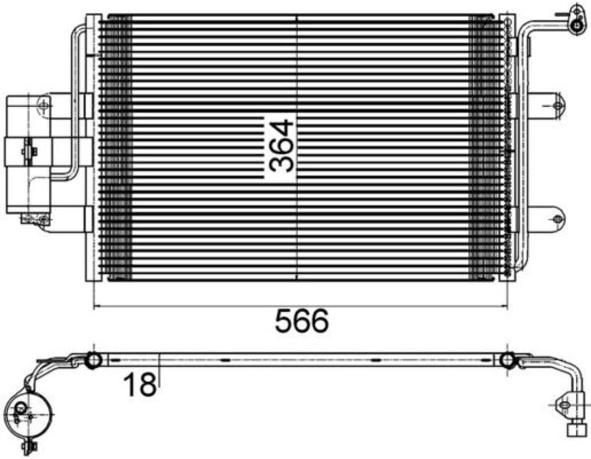 Mahle Condensatore, impianto di climatizzazione AC 180 000S