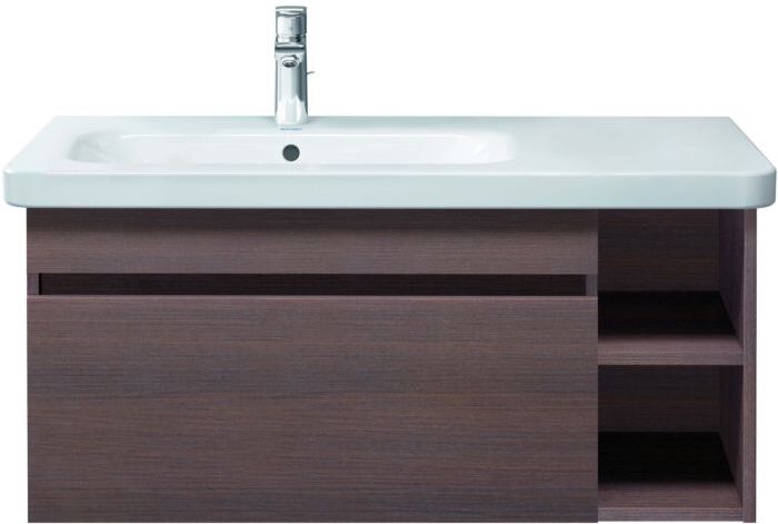 Duravit DuraStyle Möbel Waschtisch 2326800000 80 x 48 cm, Becken rechts, weiss, 1 Hahnloch