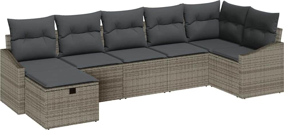 vidaXL Sofa Set 8 stk. Poly-Rattan