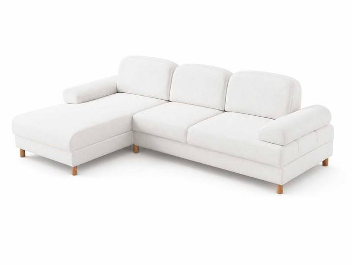 Xlmoebel Ecksofa Modernes Ecksofa in Weiß mit verstellbaren Funktionen für Komfort, 2 Teile, Made in Europa