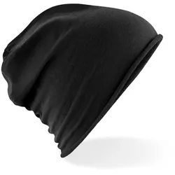 Beechfield Unisex Jersey Beanie B361 black one size