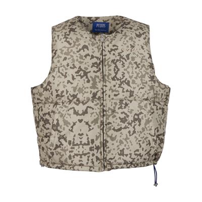 Steppweste PEQUS "PEQUS PEQUS Aether Camo Vest", Herren, Gr. M, aluminium, 100% Polyester, ohne Ausschnitt, Westen Steppweste