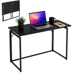 Relaxdays Klappbarer Schreibtisch Schwarz