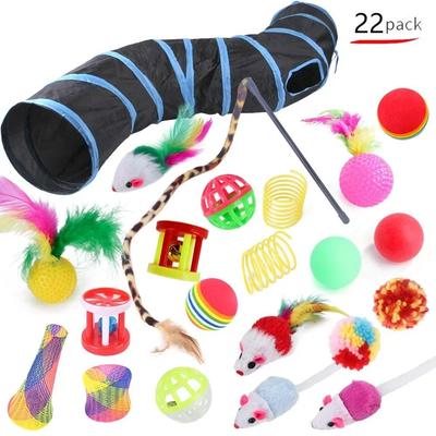 Uplift Picks Foldable Cat Play Tunnel Tent With Mouse Ball Toys For Kittens And Indoor Cats 21