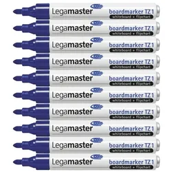 Legamaster 10x Whiteboard-Marker »TZ 1« blau