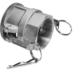 Teguma, Muttern + Unterlegscheiben, Hebelarmkupplung Kamlok Typ D Aluminium 3 ′′