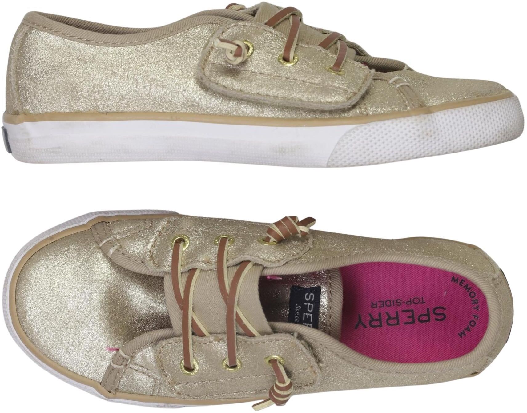 Sperry Top Sider Mädchen Kinderschuh, Gold, Gr. EU 29, Leder - Second Hand