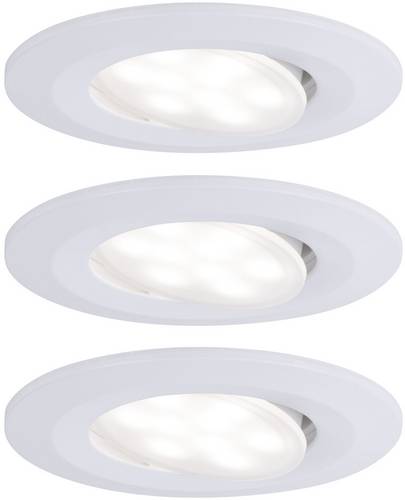 Paulmann Calla LED-Bad-Einbauleuchte 3er Set 18W IP65 Weiß (matt)