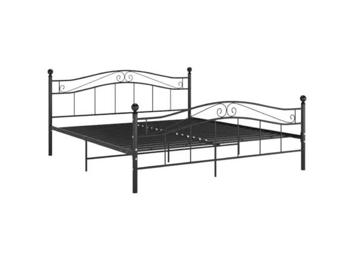 vidaXL Bett Schwarz Metall 180x200 cm