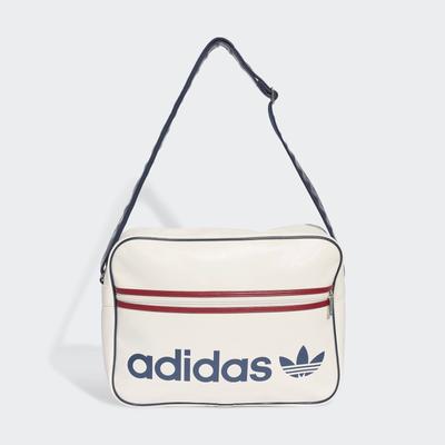 Sporttasche ADIDAS ORIGINALS "OG AIRLINER", weiß (cloud weiß), Obermaterial: 100% Polyurethan, Taschen Sporttasche, Schultertasche im angesagten Retrolook