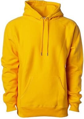 Independent Trading Co. IND5000P Legend Premium Heavyweight Cross-Grain Hooded Sweatshirt in Gold size 2XL   Cotton/Polyester Blend
