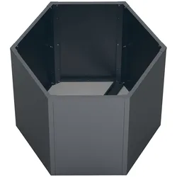 Westmann Metall Hochbeet 6-eckig   Varia 77 Anthrazit 100x100x77cm