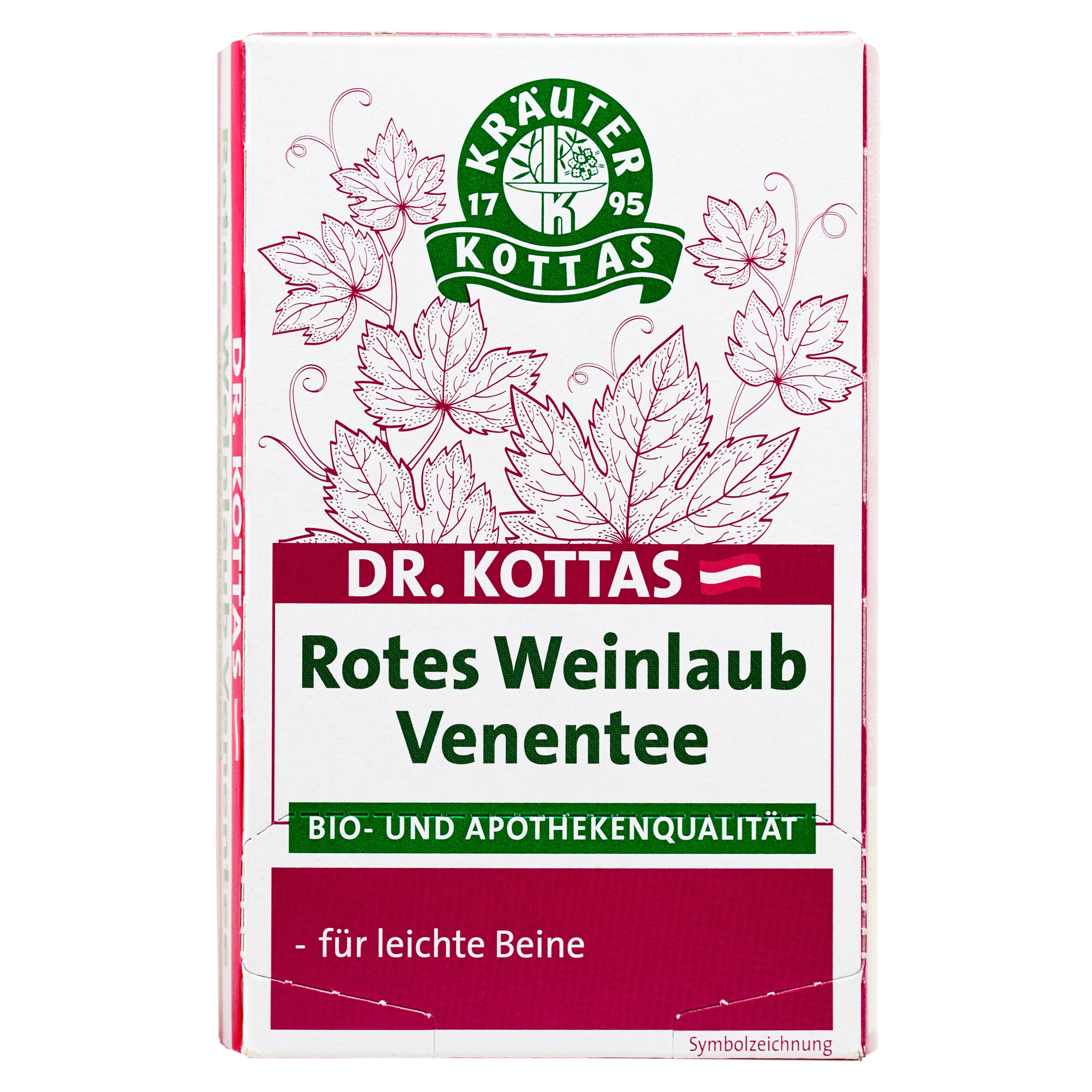 Kottas Dr.tee Rotes Weinlaub Bio 20 St Filterbeutel