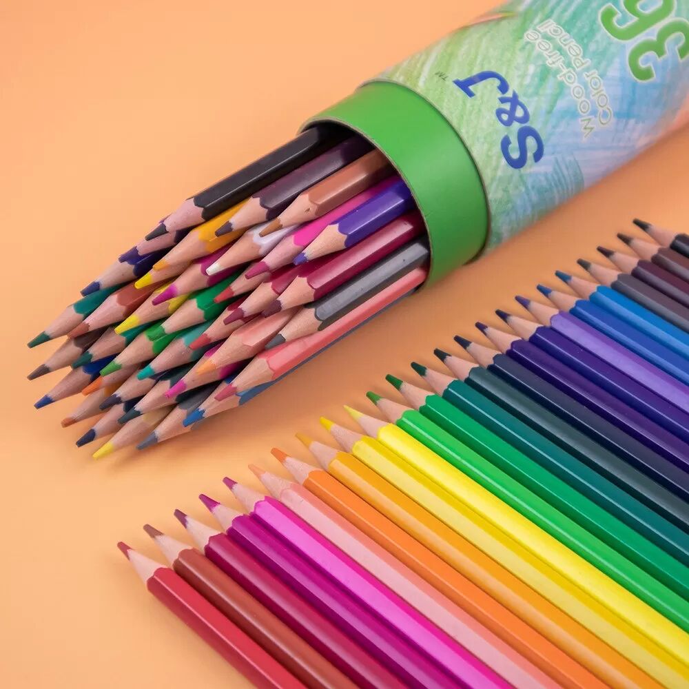 INF 18 Farben Buntstifte Set - Ölbasierte Zeichenstifte für Künstler und Kinder