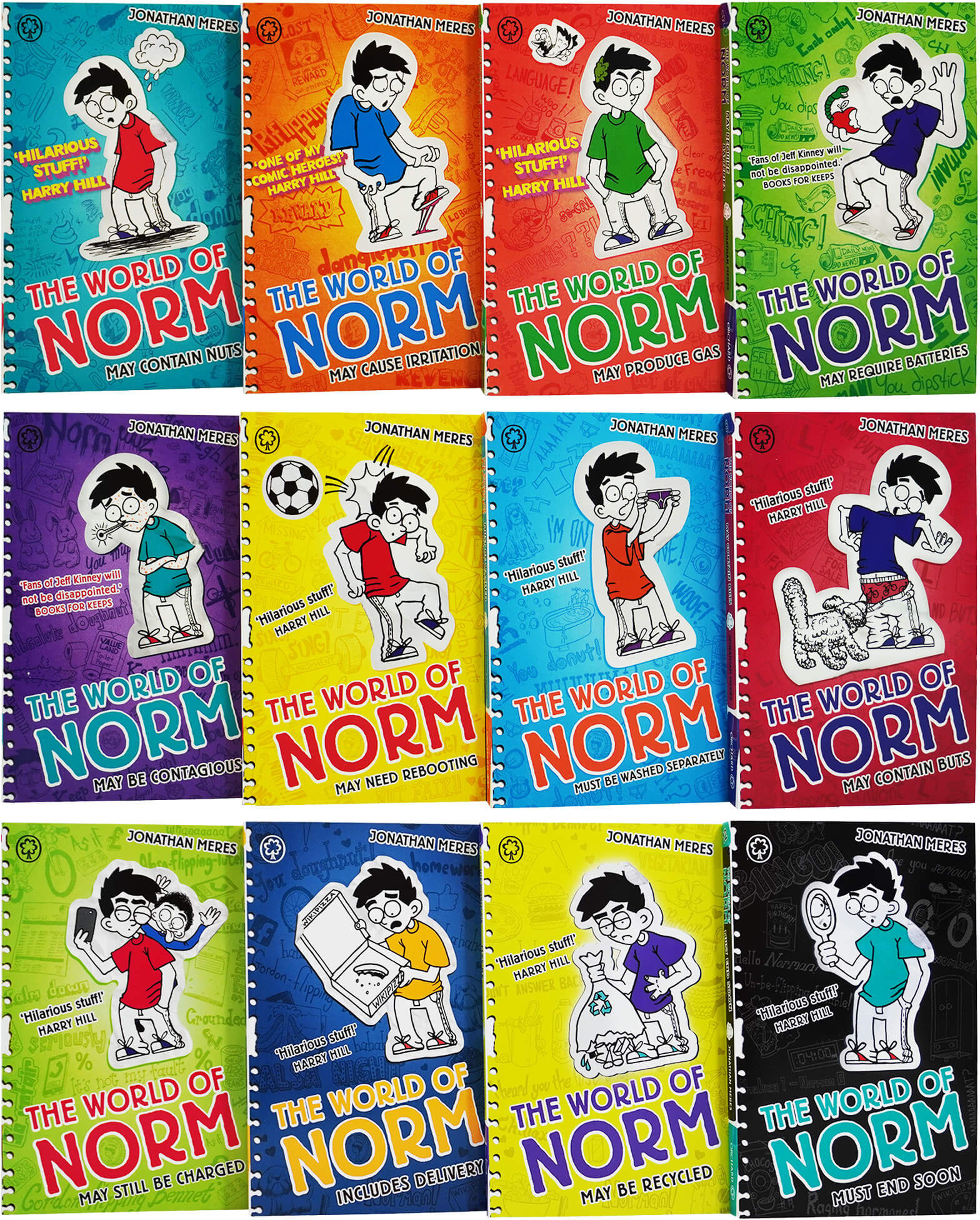 The World of Norm Collection 12 Books Box Set by Jonathan Meres - Ages 6-11 - Paperback Orchard Books