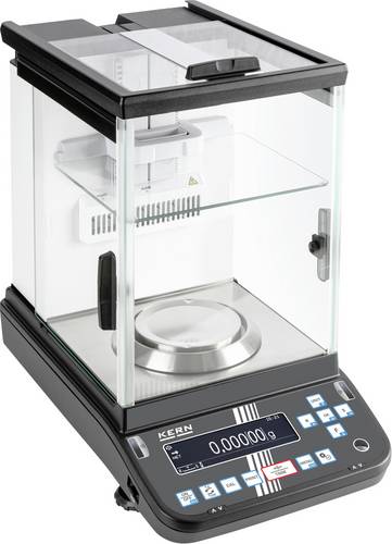 Kern ABP 100-5AM Analysewaage Wägebereich (max.) 135g Ablesbarkeit 0.00001g über Steckernetzteil Schwarz, Silber
