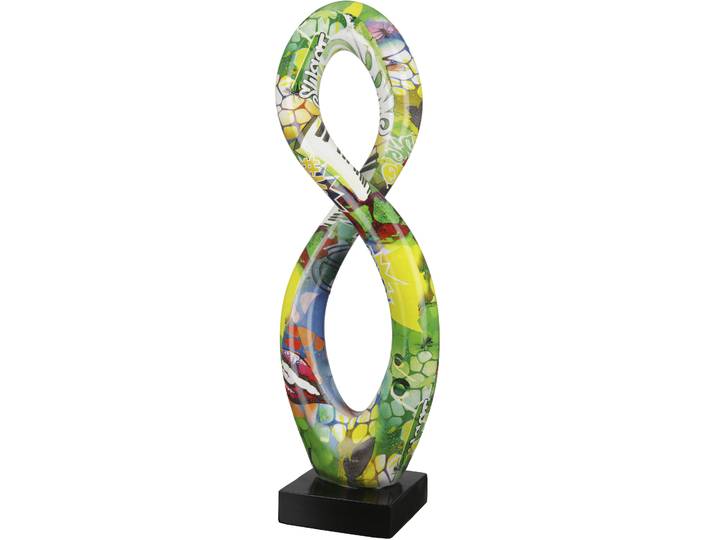 Dekofigur CASABLANCA BY GILDE Skulptur Swing Street Art , bunt, B:12,5cm H:37cm T:8,5cm, Kunstharz, Dekofiguren, Dekofigur