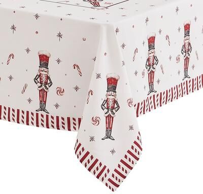 Avanti Linens "Avanti Nutcracker Candy 60"" x 102"" Tablecloth"