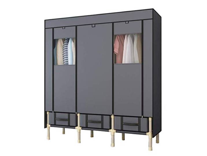 SDGBCXD Tragbarer Kleiderschrank, Lagerschrank, Standschrank, Stoffschrank, tragbarer Kleiderschrank