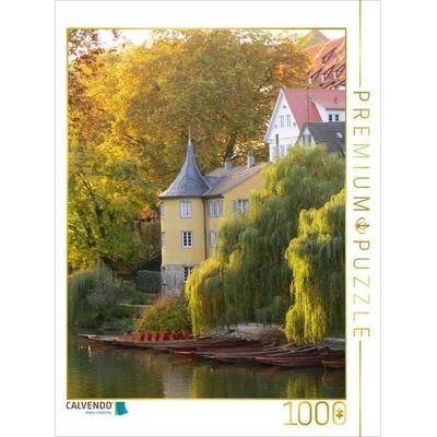 CALVENDO Puzzle Hölderlinturm in Tübingen | 1000 Teile Lege-Größe 64x48cm Foto-Puzzle für glückliche Stunden