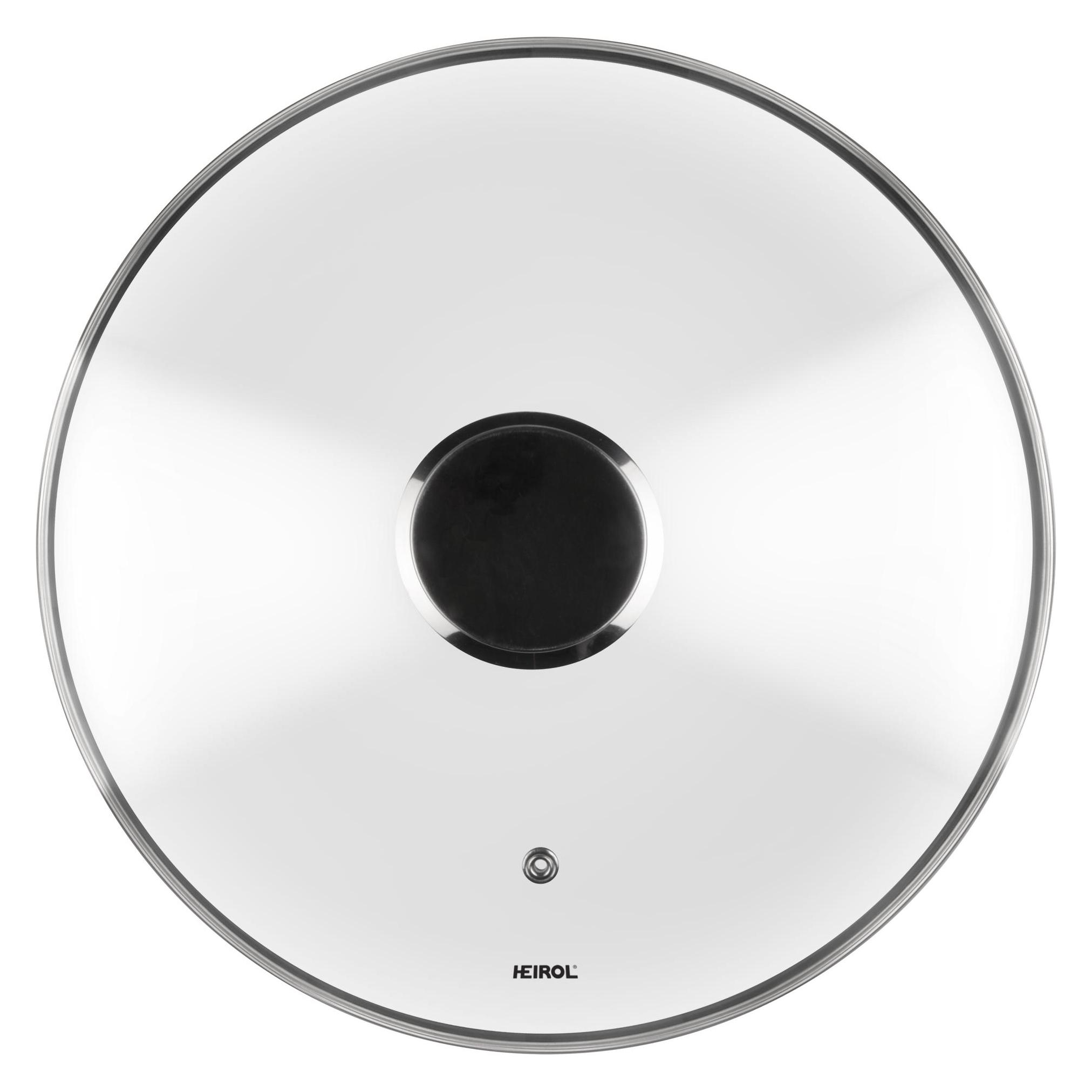 Heirol 28 cm Glass lid with steel knob (28 cm, Glas, Metall) (70450427)