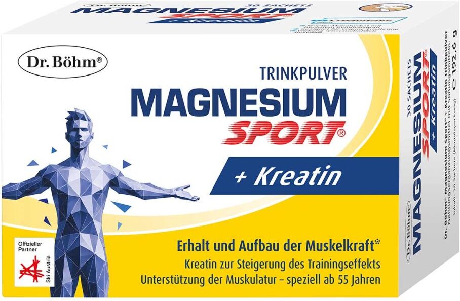 Dr. Böhm Magnesium Sport + Kreatin Pulver 30stk