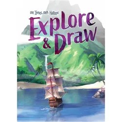 Skellig Games SKED0010 - Explore & Draw - Die Insel der Katzen, ab 8 Jahren (DE-Ausgabe) (Deutsch, 1 - 6 Spieler)