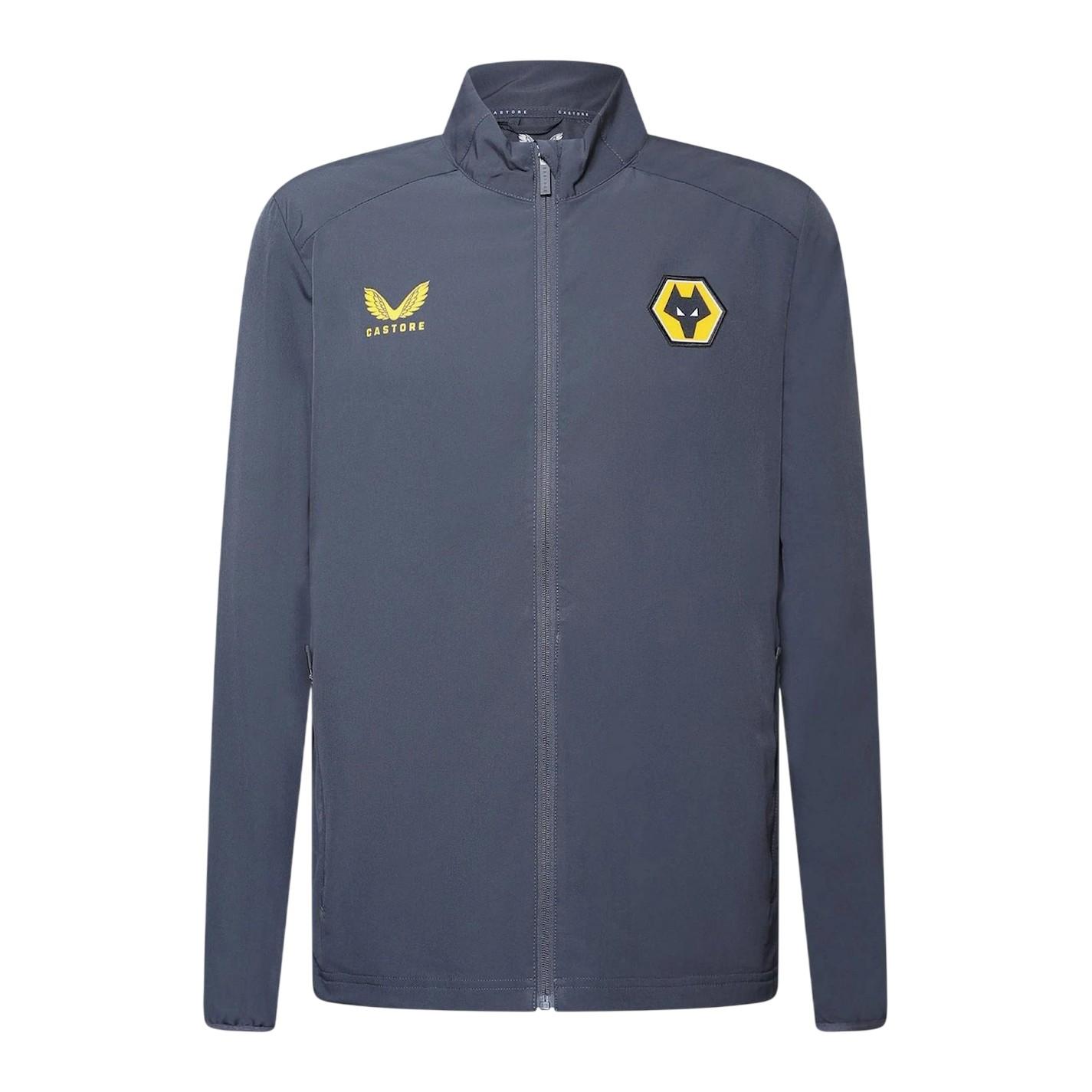 Castore Wolverhampton Wanderers FC-voetbaljas voor heren (Ebbenhout)