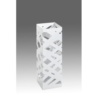 Schirmständer HAKU, weiß, B:16cm H:49cm T:16cm, Metall, Regenschirmständer, Schirmständer