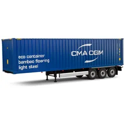 Solido 1:24 Container Anhänger CMA CGM blau