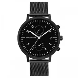 WATCHPEOPLE - METROPOLITAN - schwarz / 42 MM