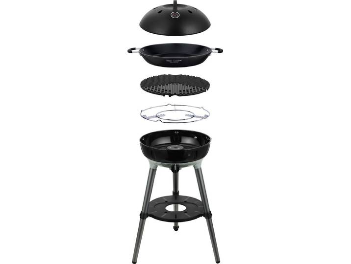 CADAC Dometic - Carri Chef 40 - Portable Gasbarbecue met BBQ Rooster en Paella Pan - Zwart/Groen