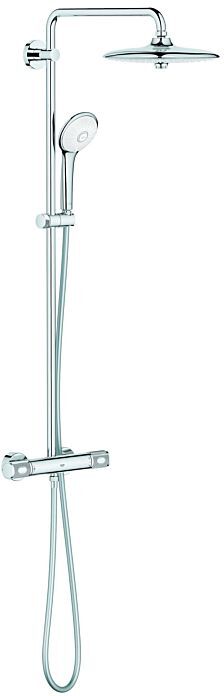 Grohe Euphoria Duschsystem 27615002 AP-Thermostat, Wandmontage, chrom