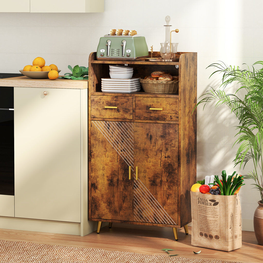 Borough Wharf 60cm Sideboard Brown 113cm H X 60cm W X 30cm D