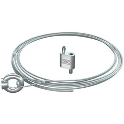 OBO 1450927 Tragseil mit Ringöse 2x3000mm, St, G
