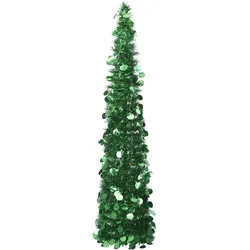 vidaXL Künstlicher Pop-Up-Weihnachtsbaum Grün 150 cm PET