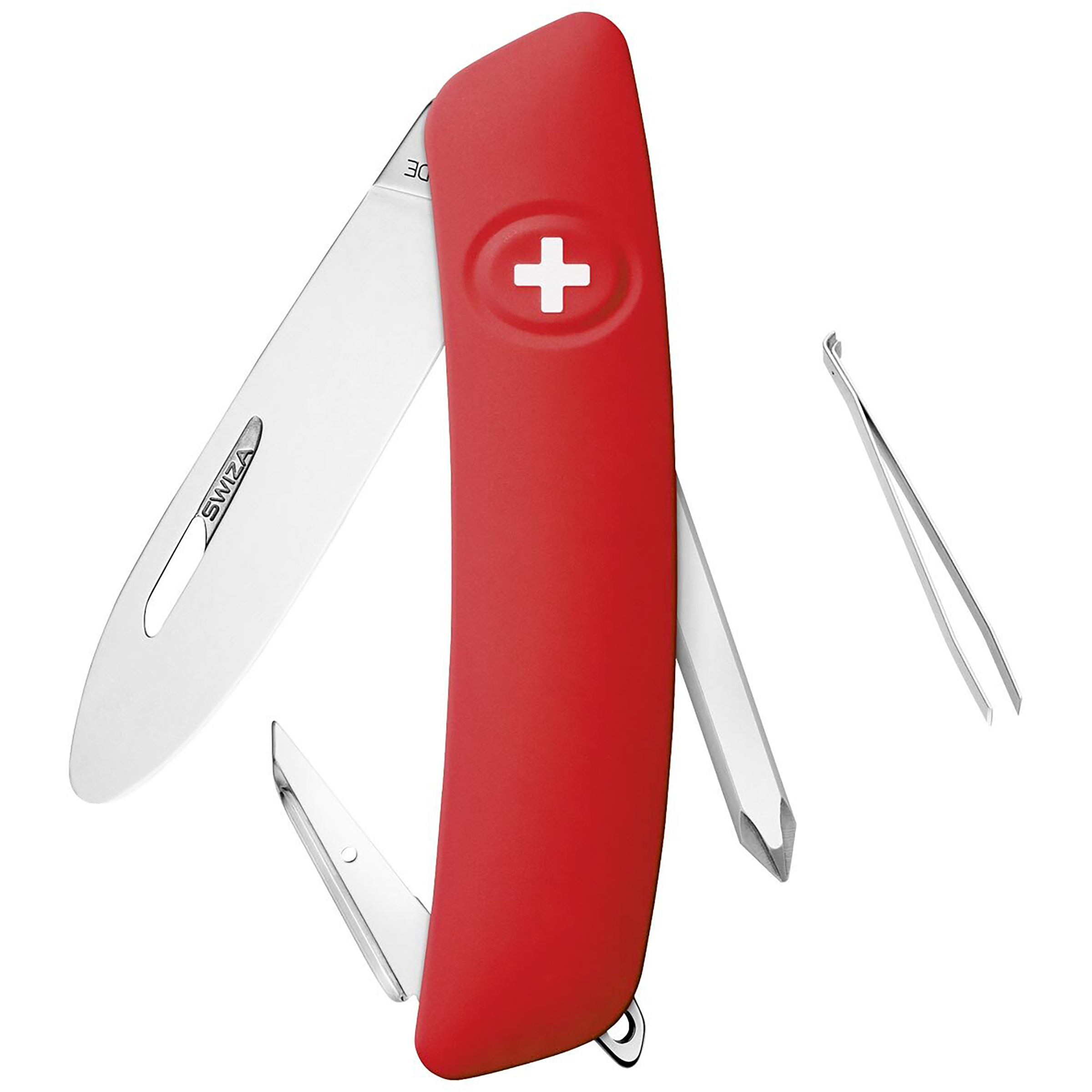 Swiza J02 R Messer Kinder Taschenmesser rot Camping