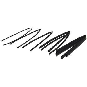 ChiliTec Schrumpfschlauch 22441, Polyolefin, mit Kleber, Set, 3:1, wasserdicht, schwarz, 7 Stück, 3,2 - 15,7 x 50mm (ØxL)