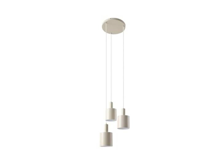 Lindby Suspension Ovelia à intensité variable (Moderne) en Beige Métal e. a. pour Cuisine (à 3 lampes\, E27) Luminaire Lampe Plafond Plafonnier Suspendue