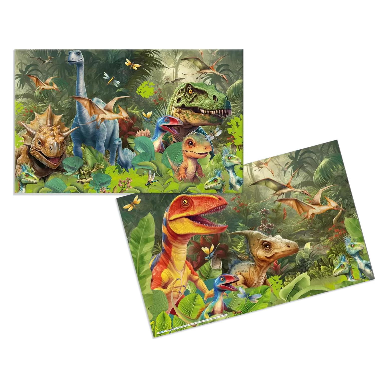 Herma 3 Schreibtischunterlagen Karton Dino World (55 x 35 cm) (19743)