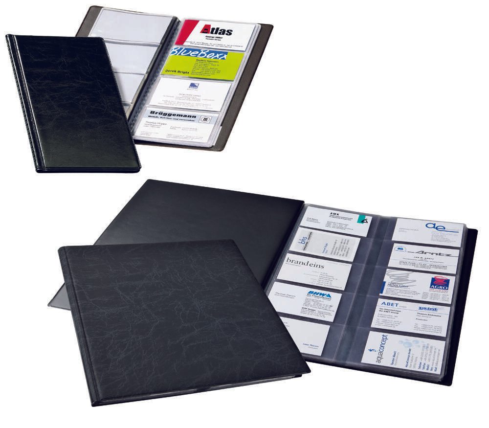 DURABLE Visitenkartenmappe schwarz 240201