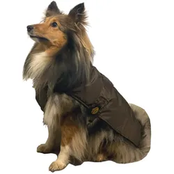 Fashion Dog Hunde-Regenmantel mit Fleecefutter - Braun - 27 cm